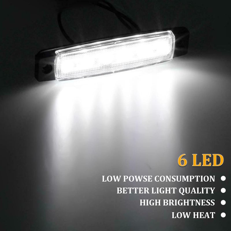 PSEQT LED Boat Interior Lights Marine Courtesy Light Strip Deck Transom Cockpit Navigation Lighting Waterproof for Fishing Pontoon Kayak Yacht Sailboat (White 10Pcs) - Image 3